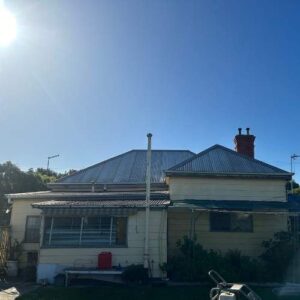 metal roof restoration - before